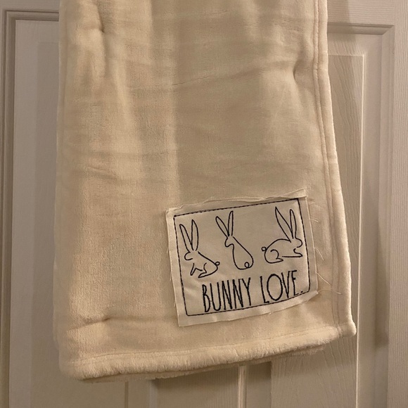 Rae Dunn Other - Rae Dunn Cream Bunny Love Throw